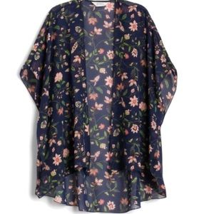 🪷MIX BY 41 HAWTHORN Margaux Chiffon open front floral
